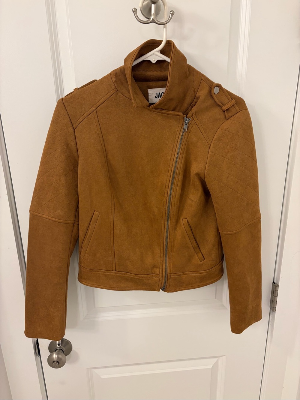 BB Dakota Tan Suede Moto Jacket